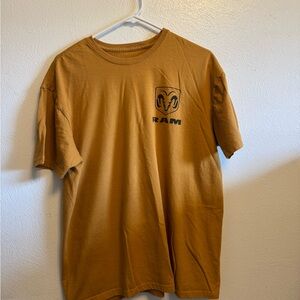 RAM Logo Tan Short Sleeve Men's Tee